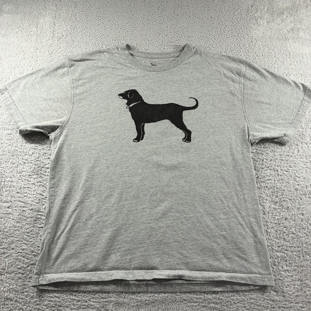 The Black Dog Shirt Mens Large Gray 2020 Double Sided Tee T